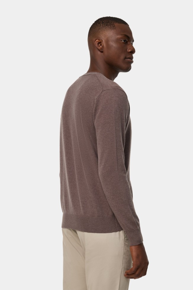 Chaqueta de punto de algodn y lana