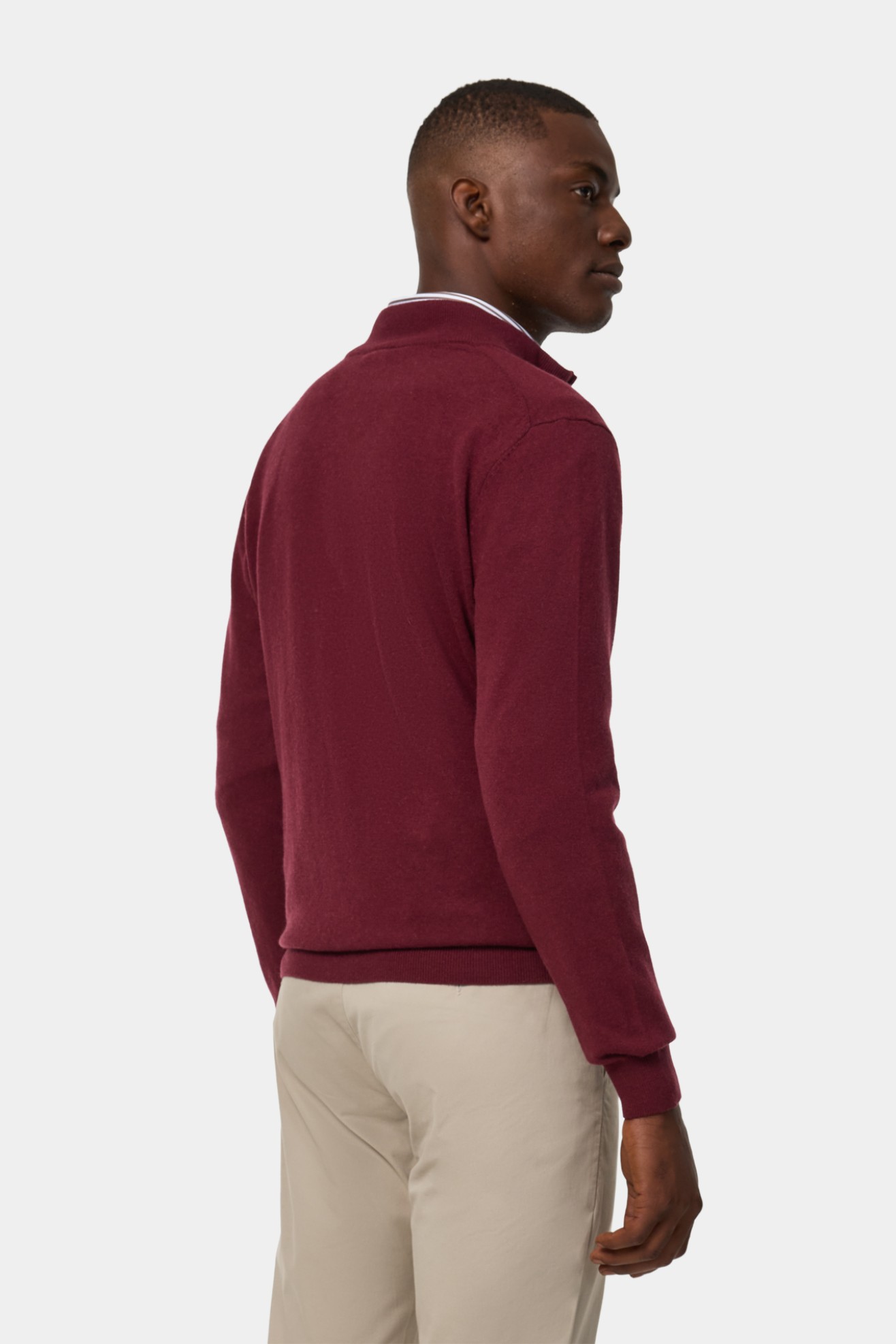 Casaco de malha em algodo e l