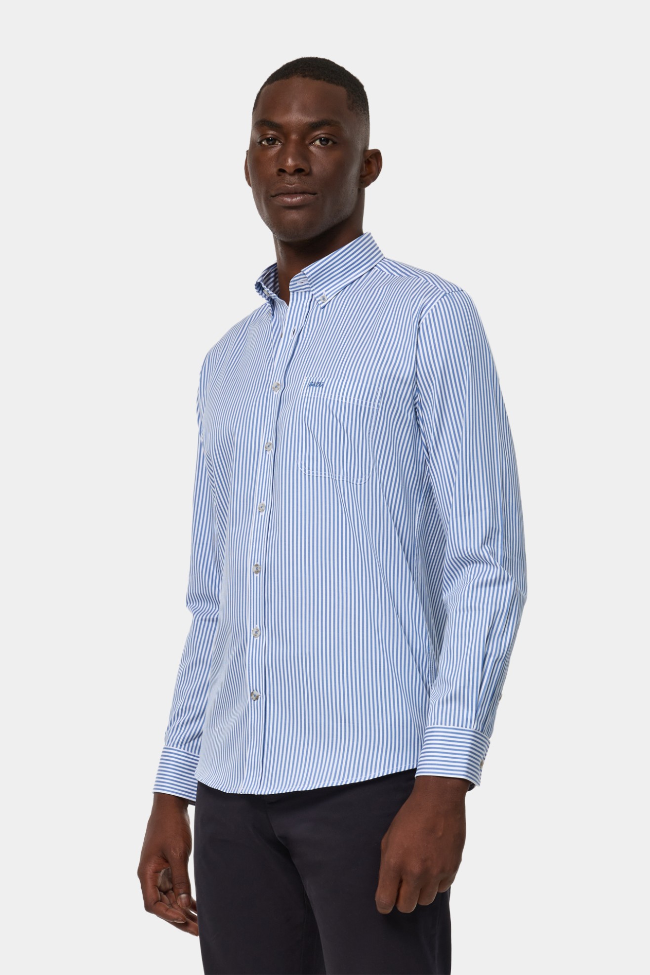 Camisa �s riscas regular fit