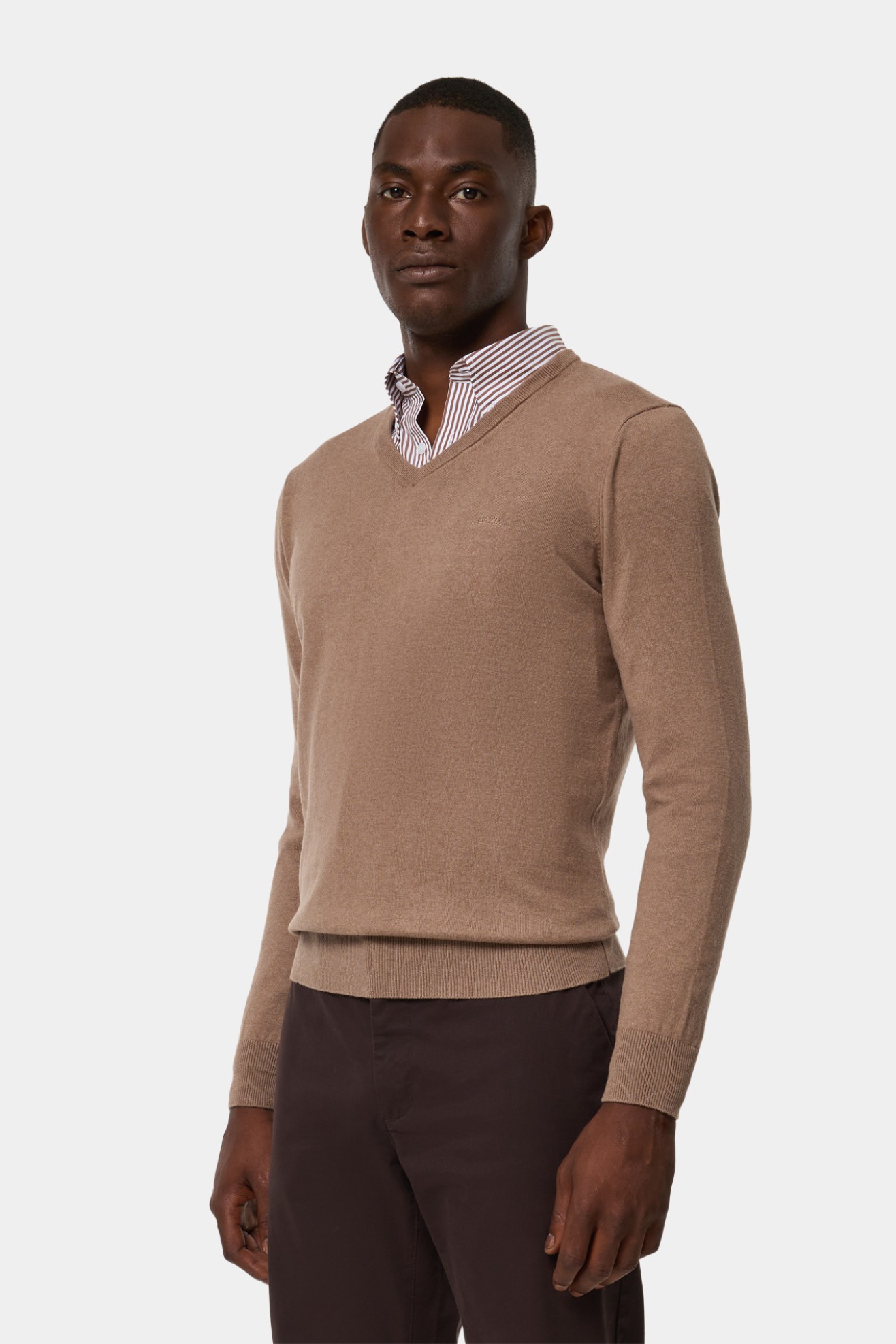 Camisola malha em algodão e caxemira