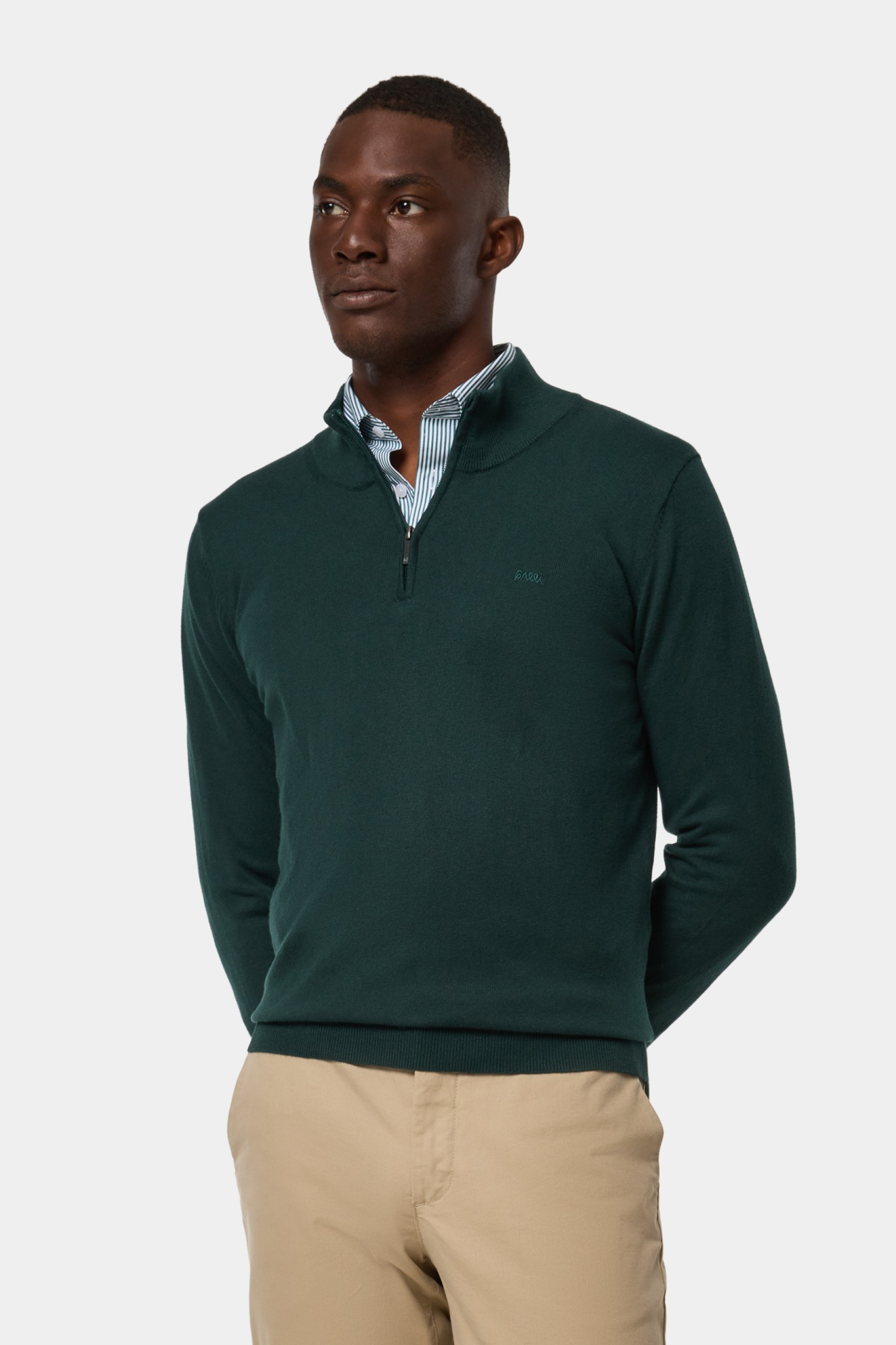 Camisola malha em algodão e caxemira