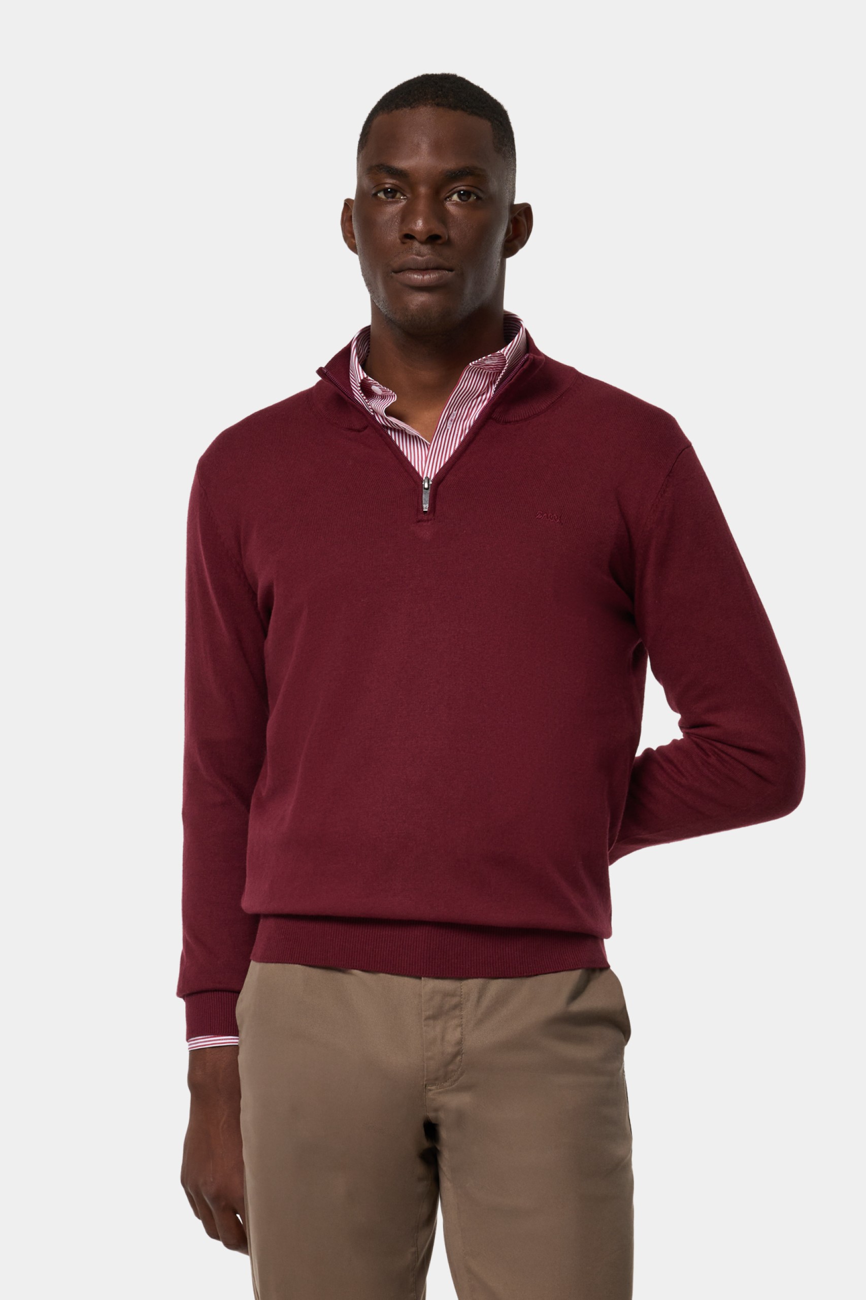 Camisola malha em algodão e caxemira