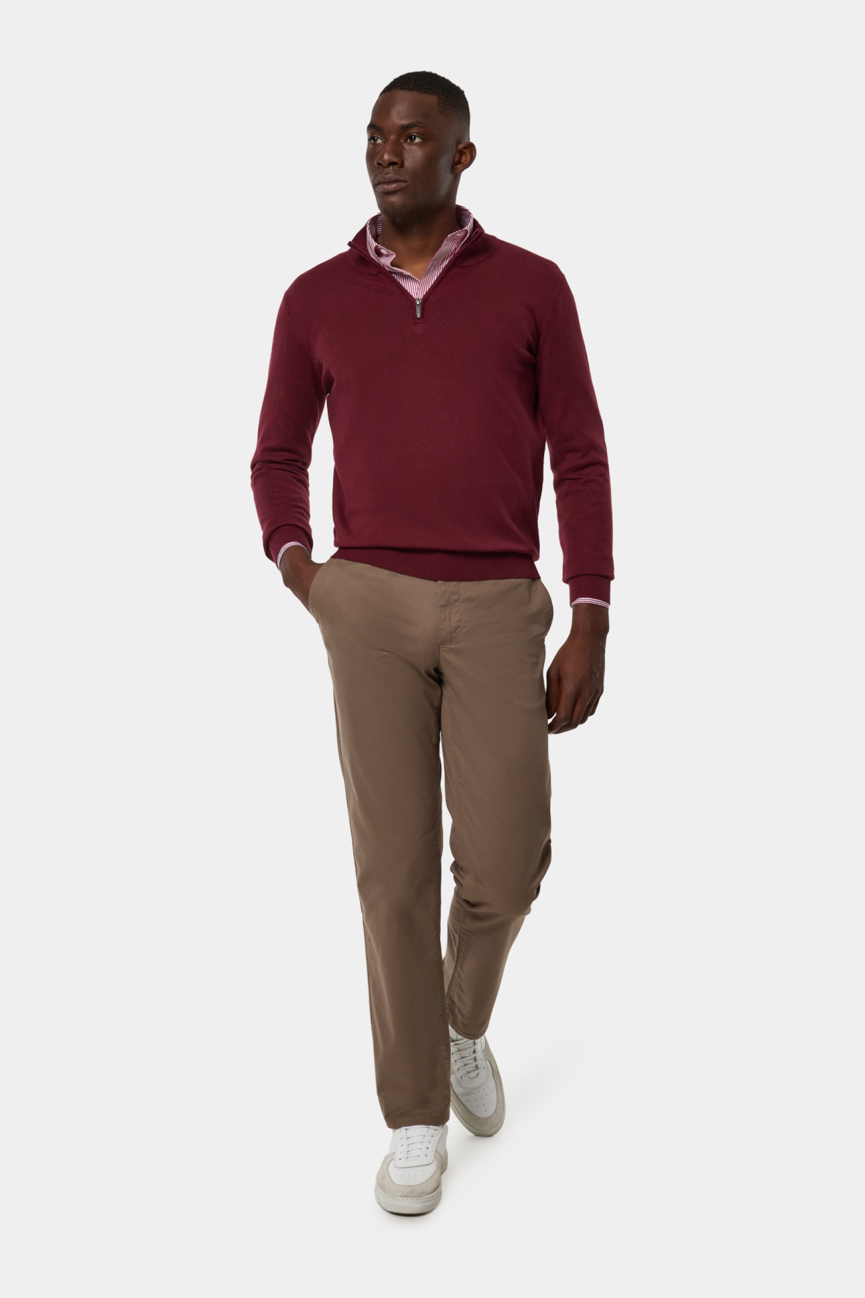 Camisola malha em algodão e caxemira