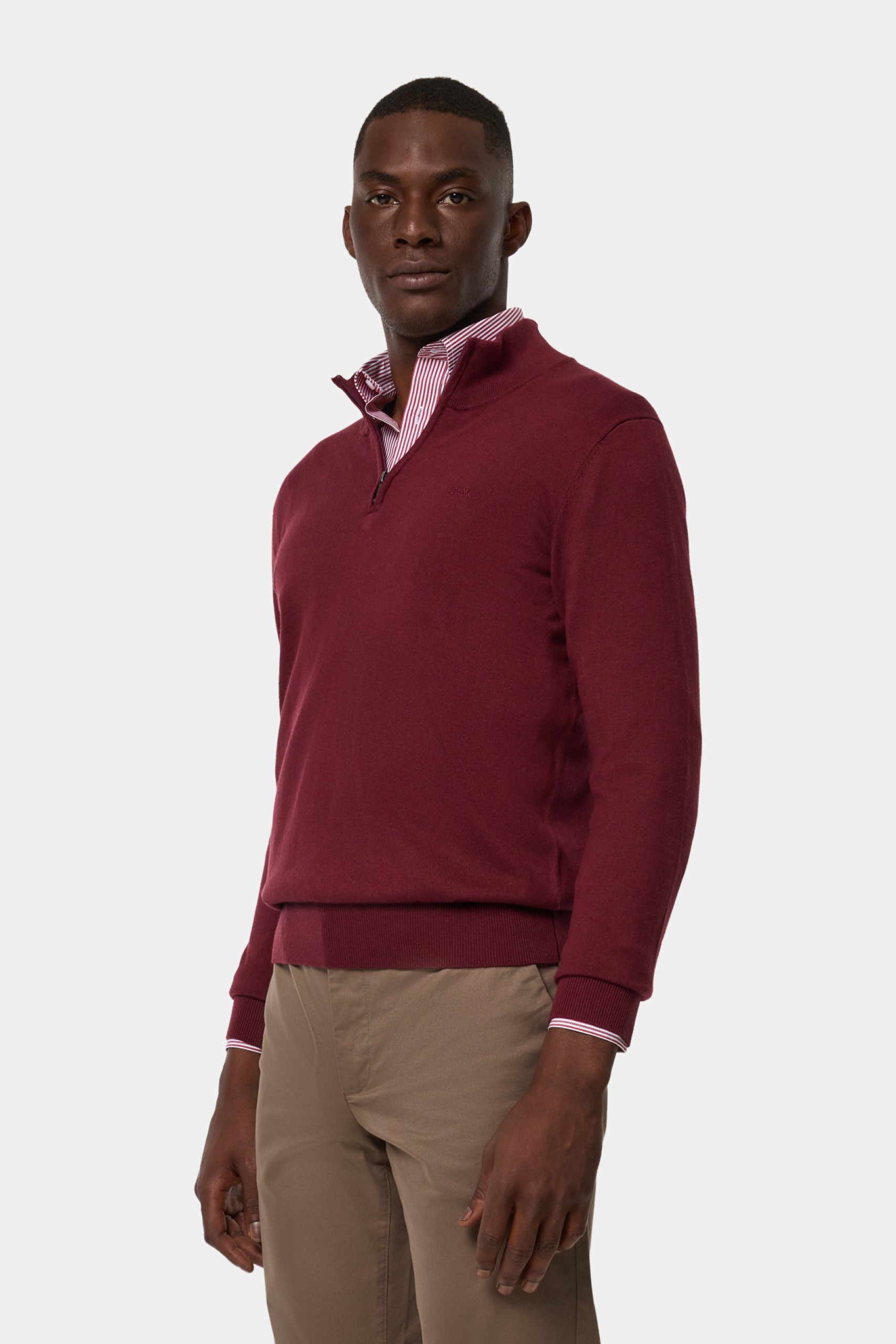 Camisola malha em algodão e caxemira