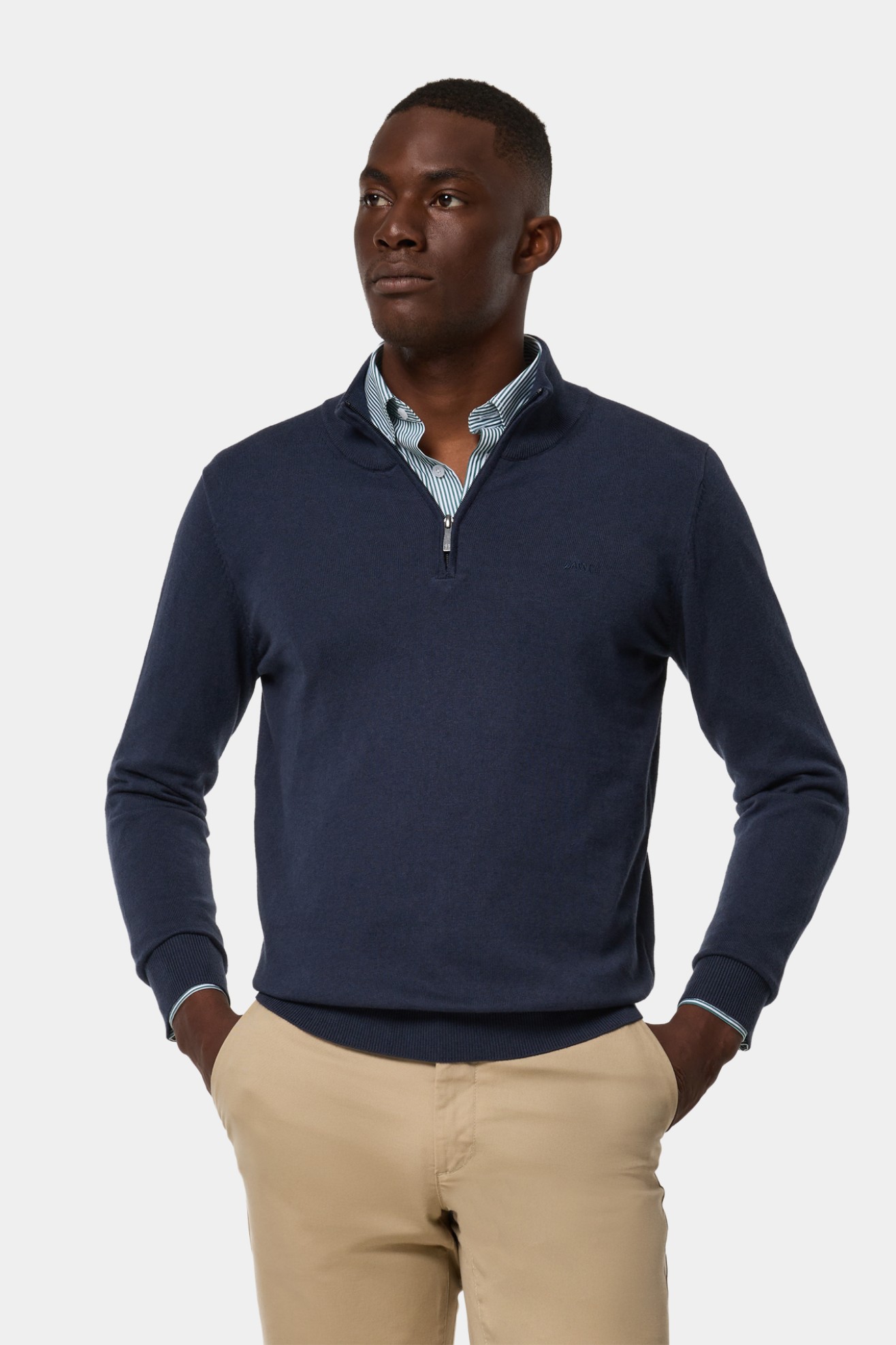 Camisola malha em algodão e caxemira