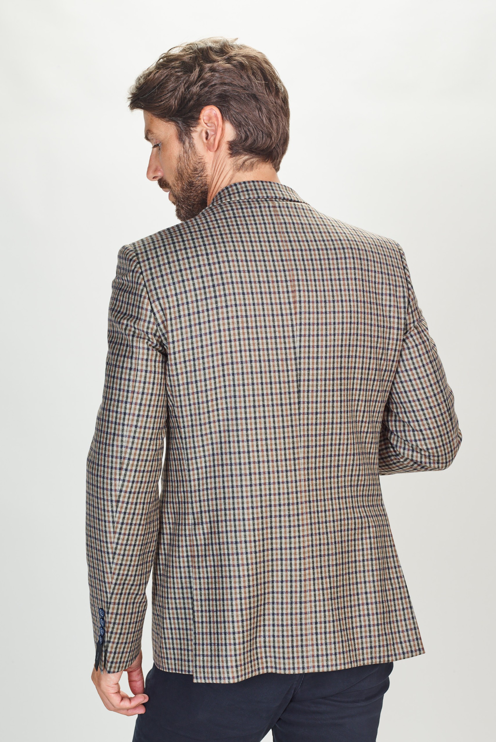 Blazer de cuadros slim fit