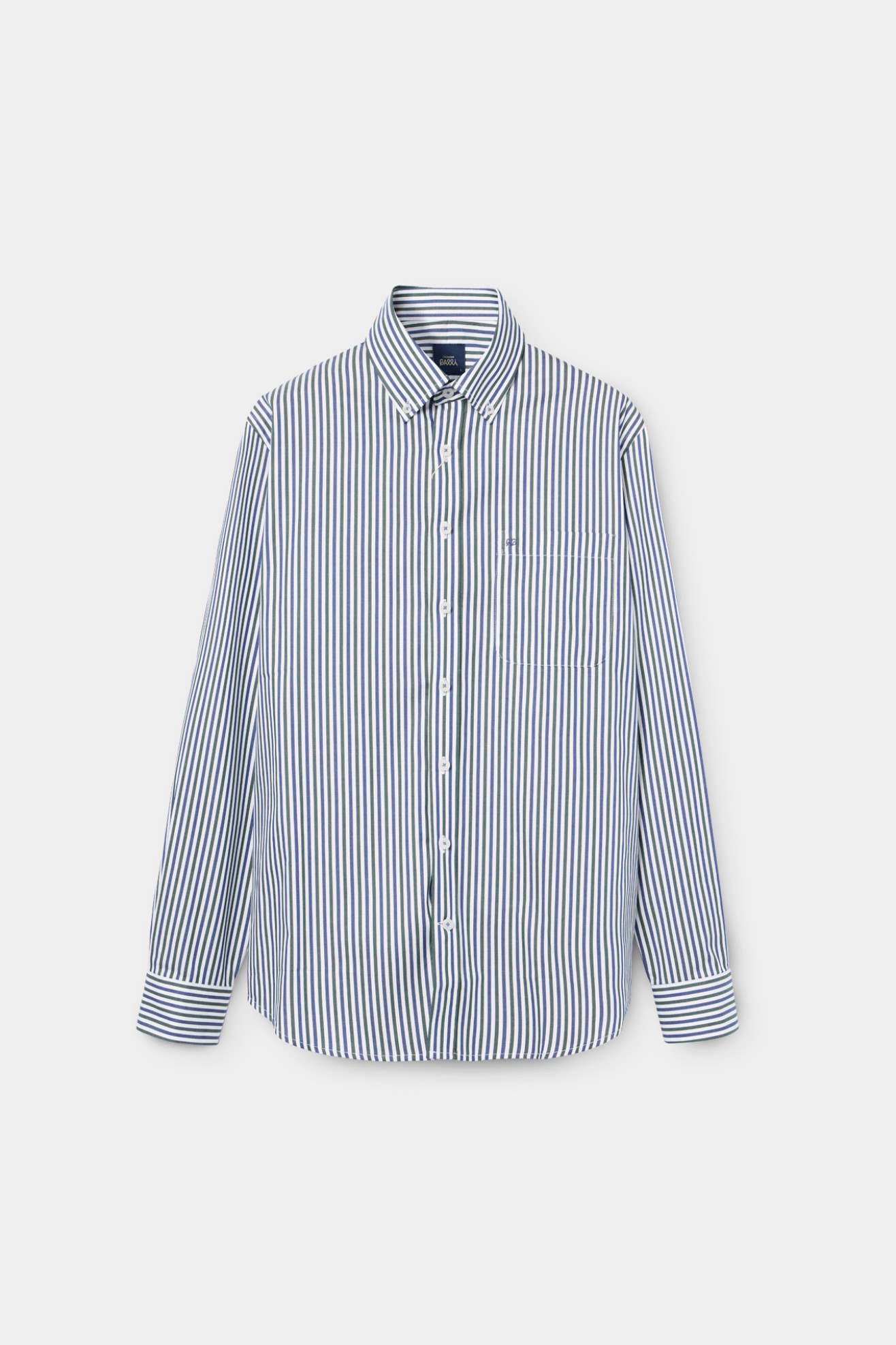 Camisa s riscas regular fit