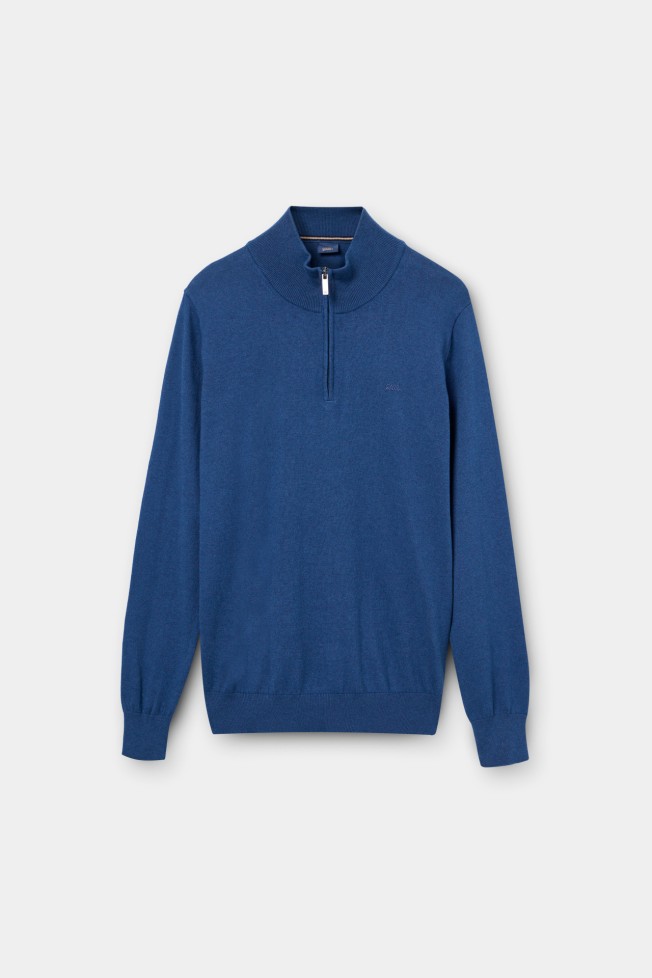 Jersey de punto de algodón y cachemira Jersey de punto de algodón y cachemira