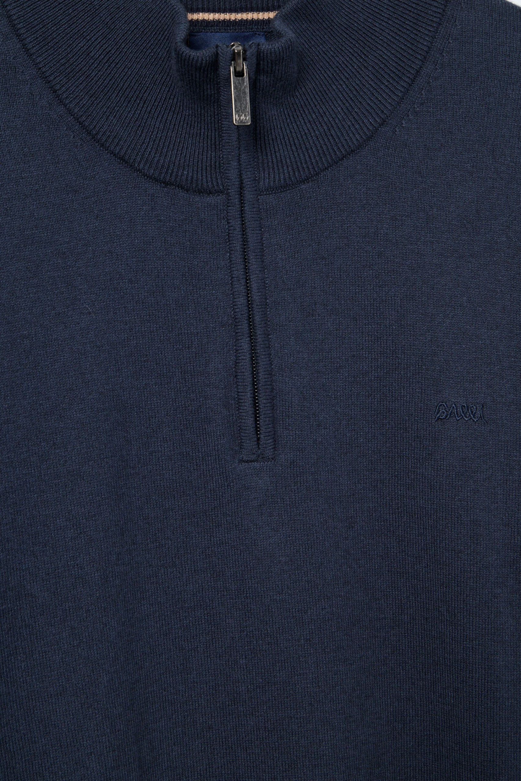 Camisola malha em algodão e caxemira