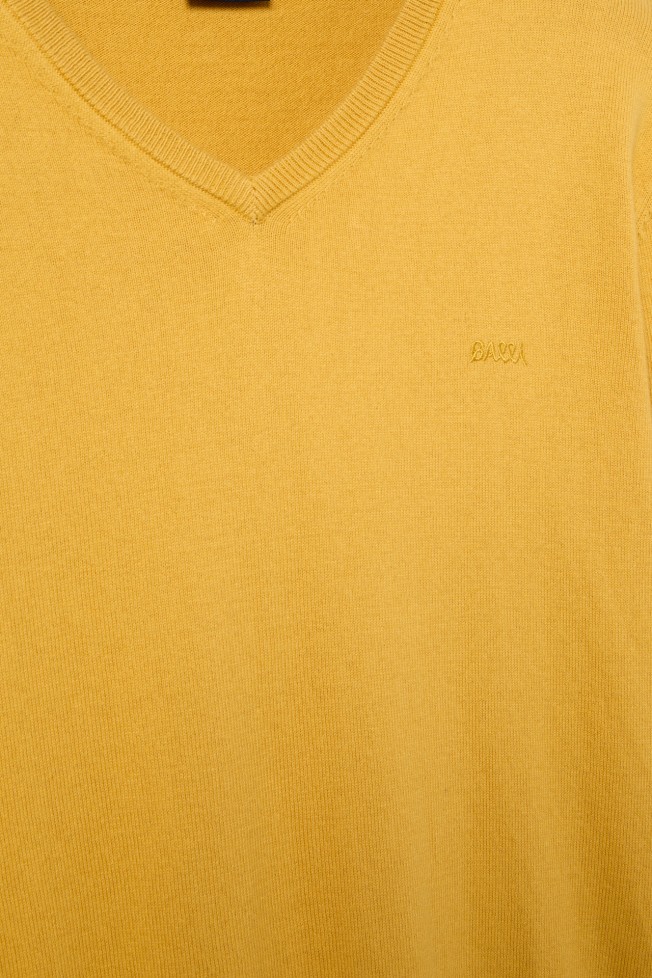 Camisola malha em algod�o e caxemira