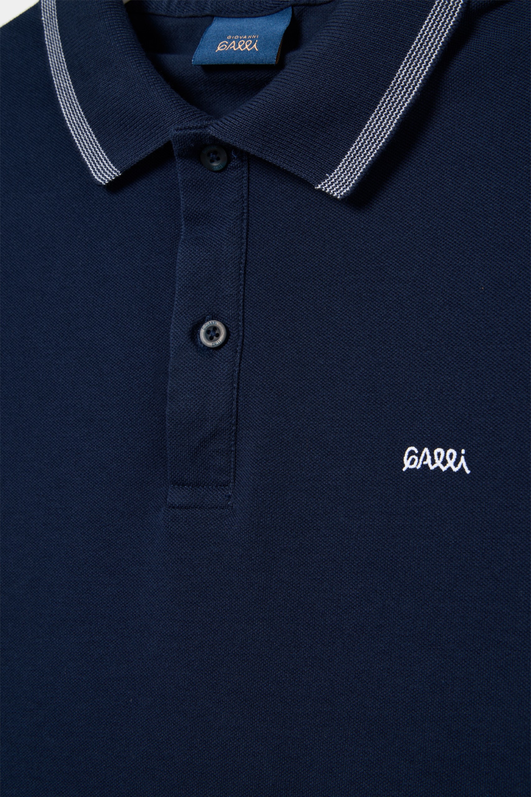 Polo piqué em algodão