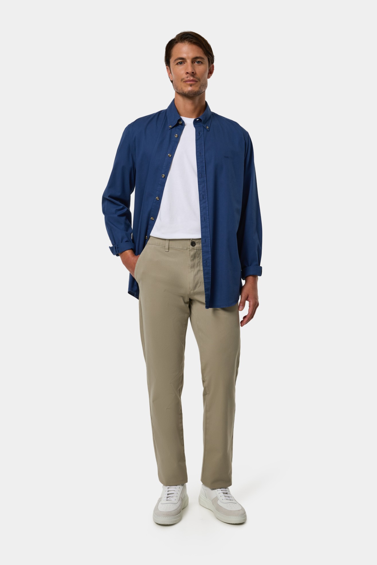 Camisa de corte regular en algodón