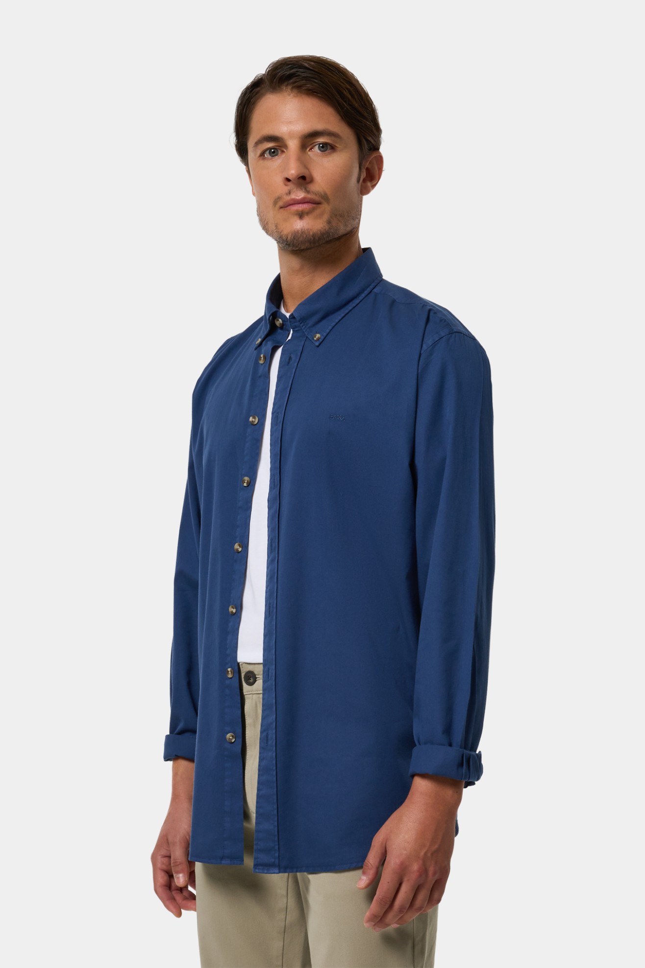 Camisa de corte regular en algodón