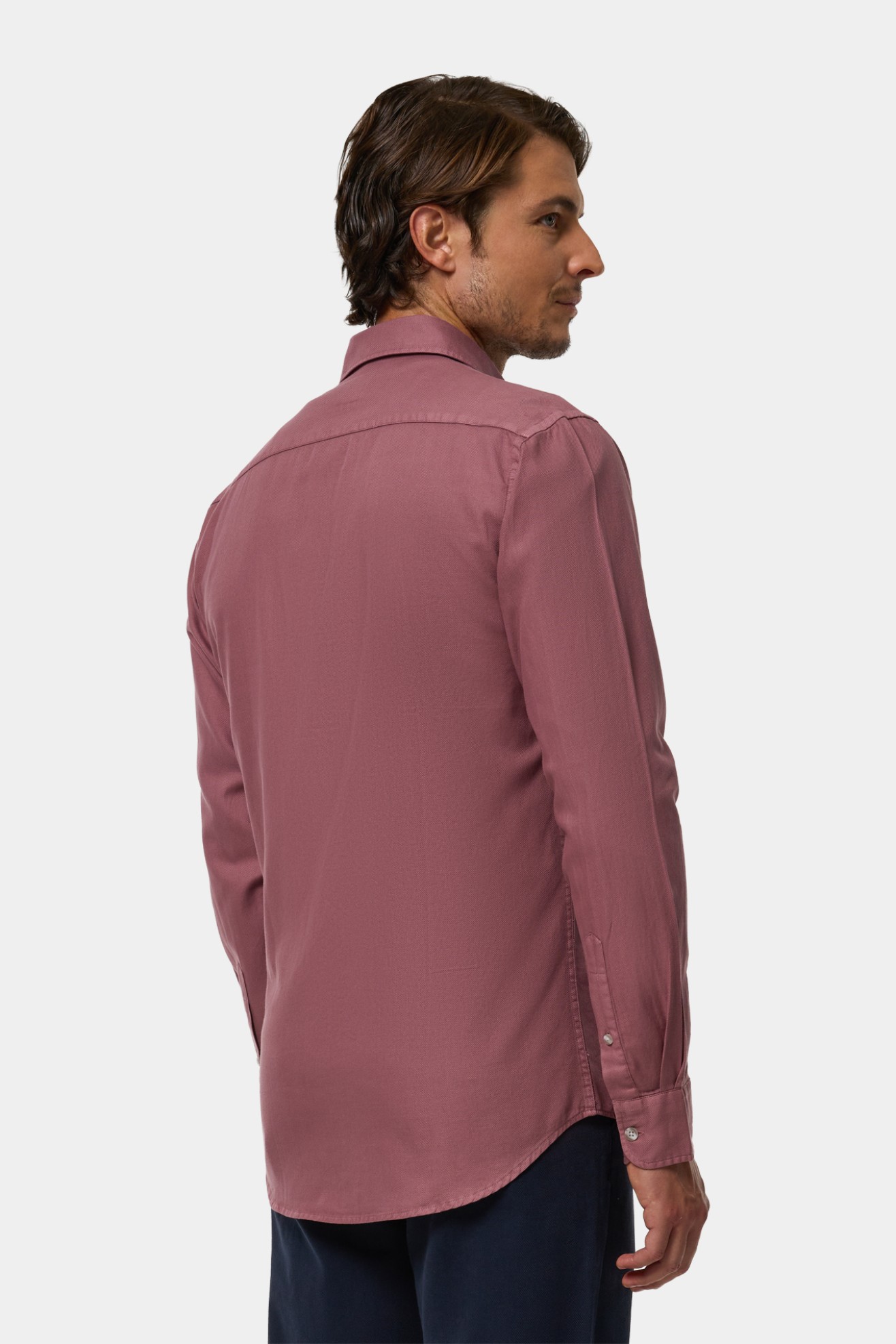 Camisa slim fit em algodo