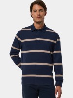 Polo de punto a rayas