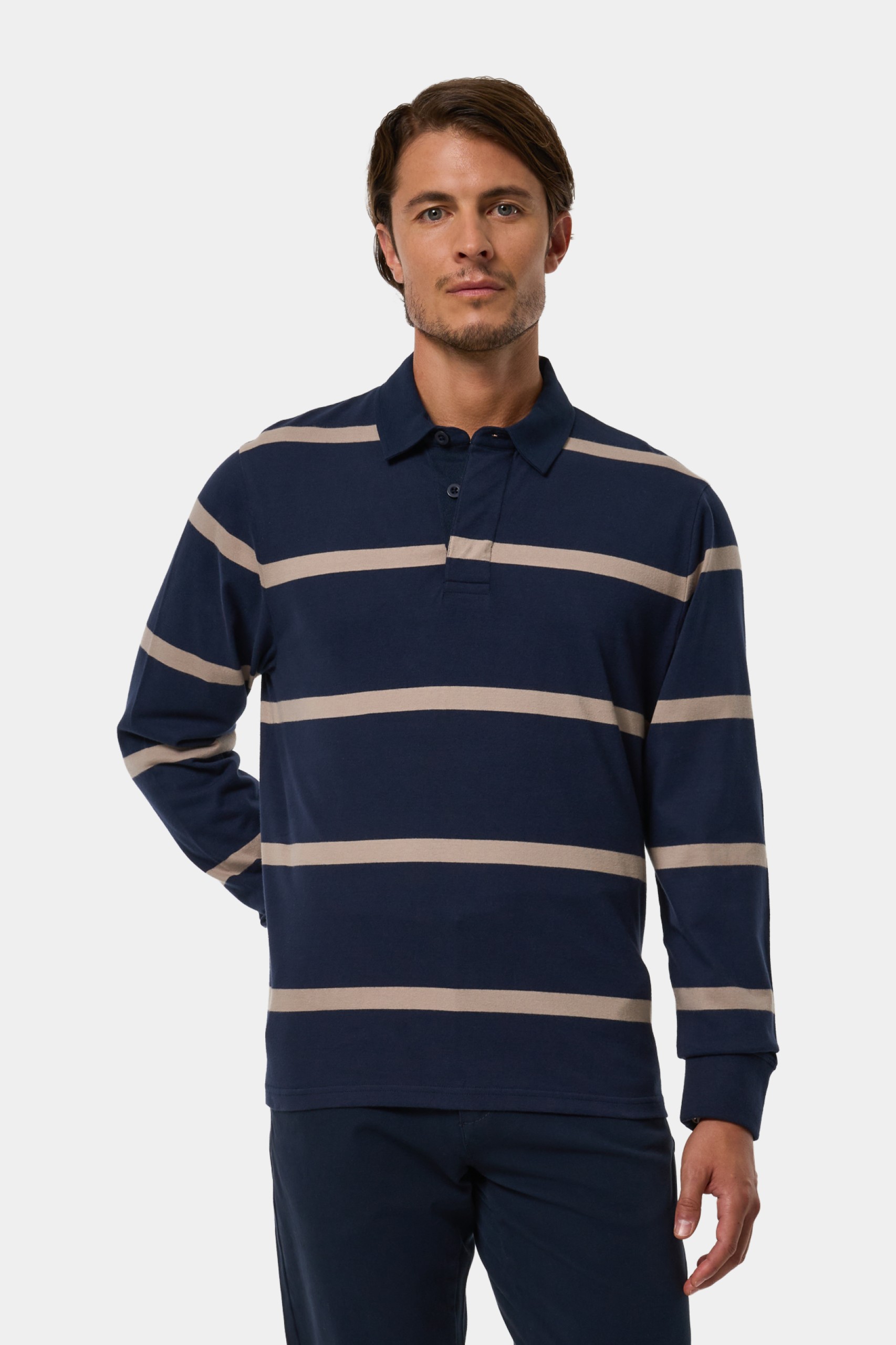 Polo de punto a rayas