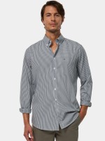 Camisa popeline regular fit em verde