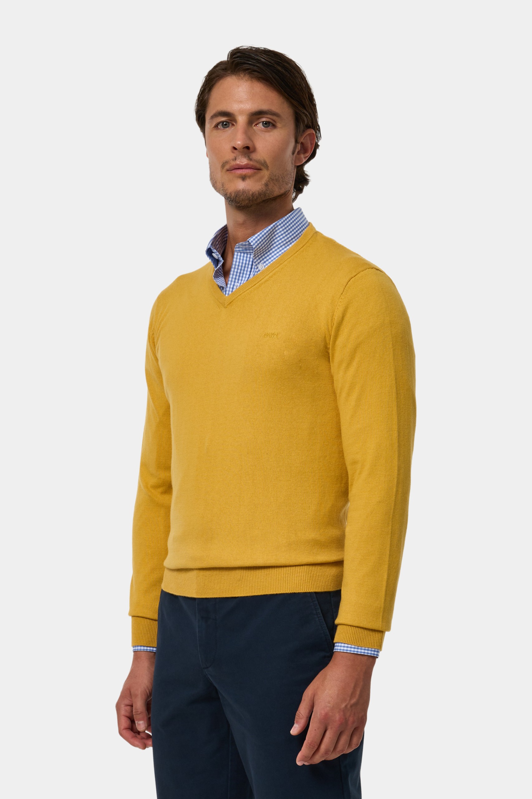 Camisola malha em algodão e caxemira