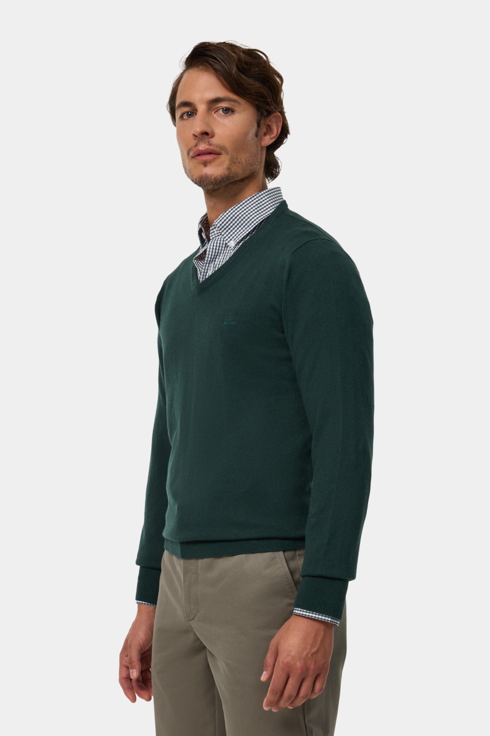 Camisola malha em algodão e caxemira