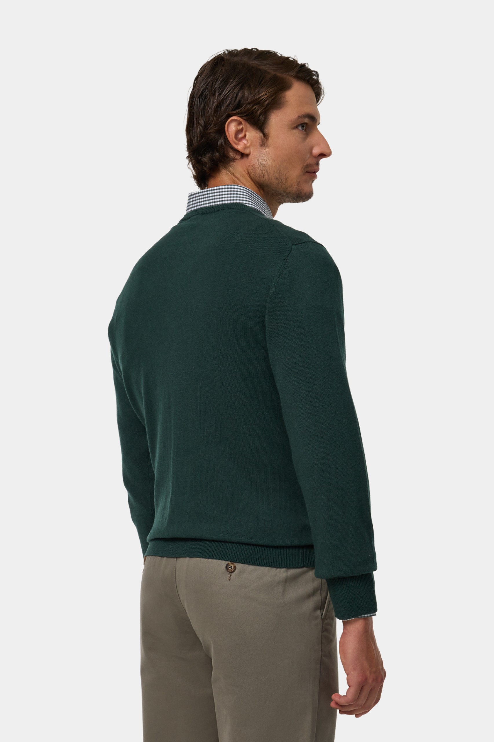 Camisola malha em algodão e caxemira