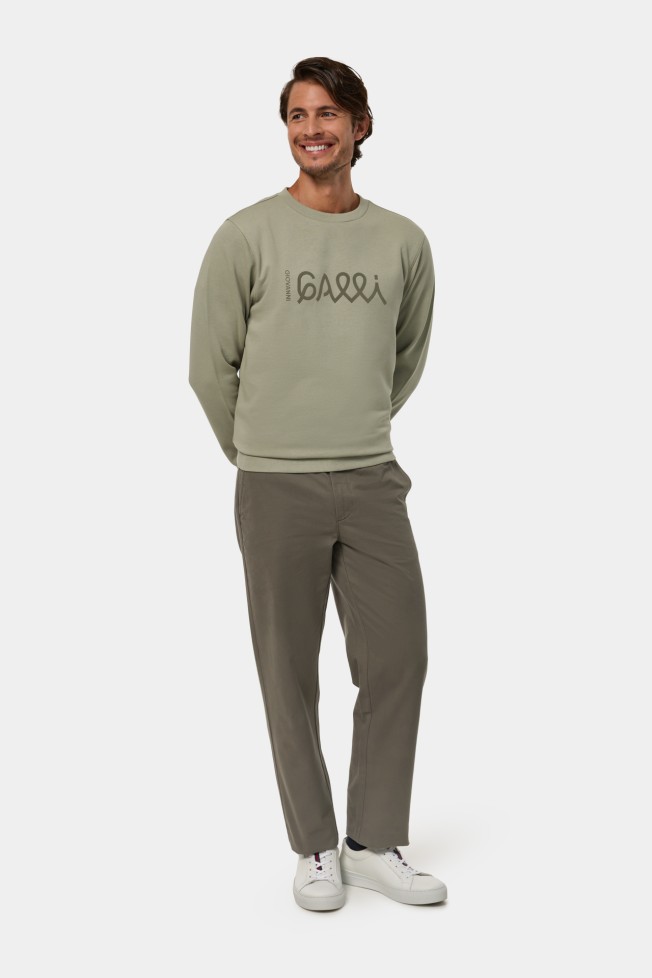 Sweatshirt em algodo