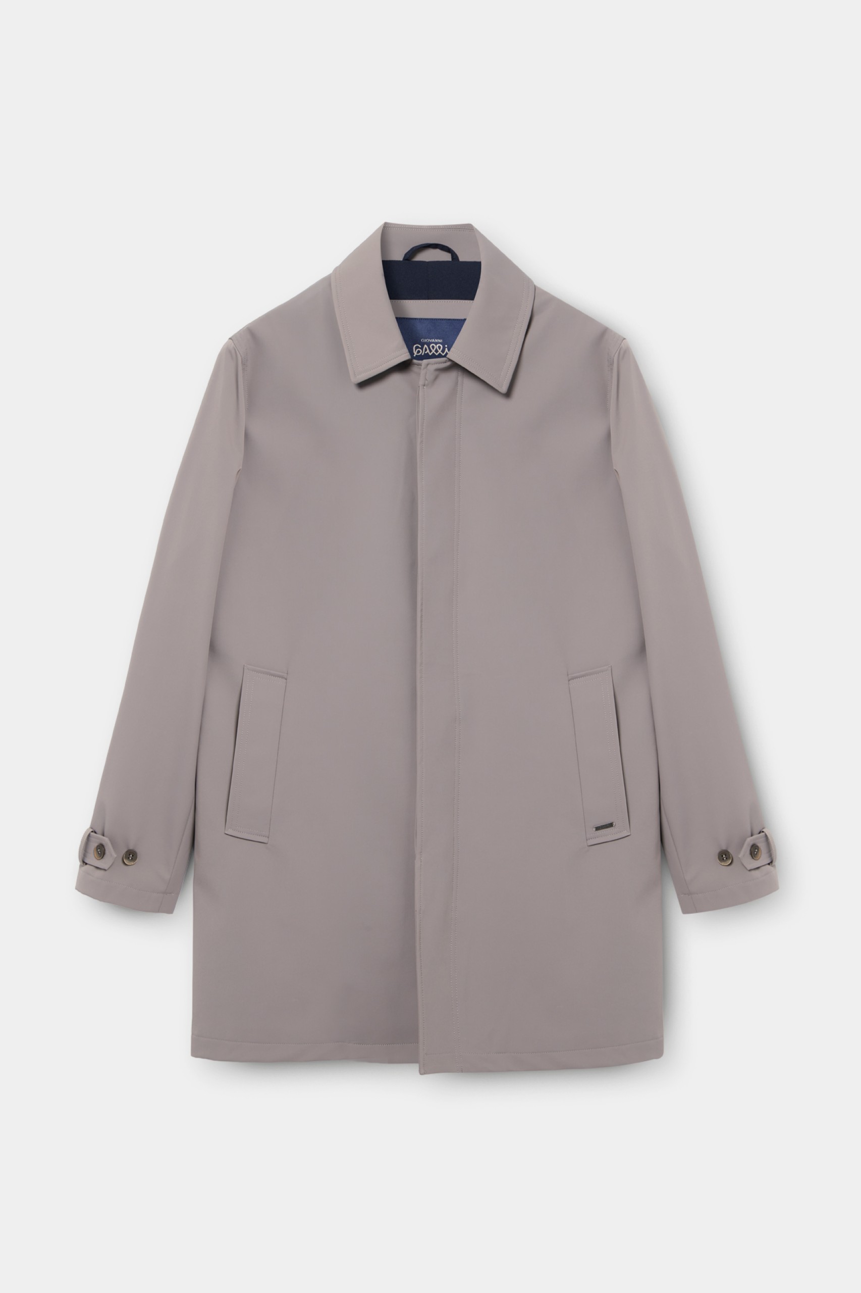 Gabardina repelente al agua