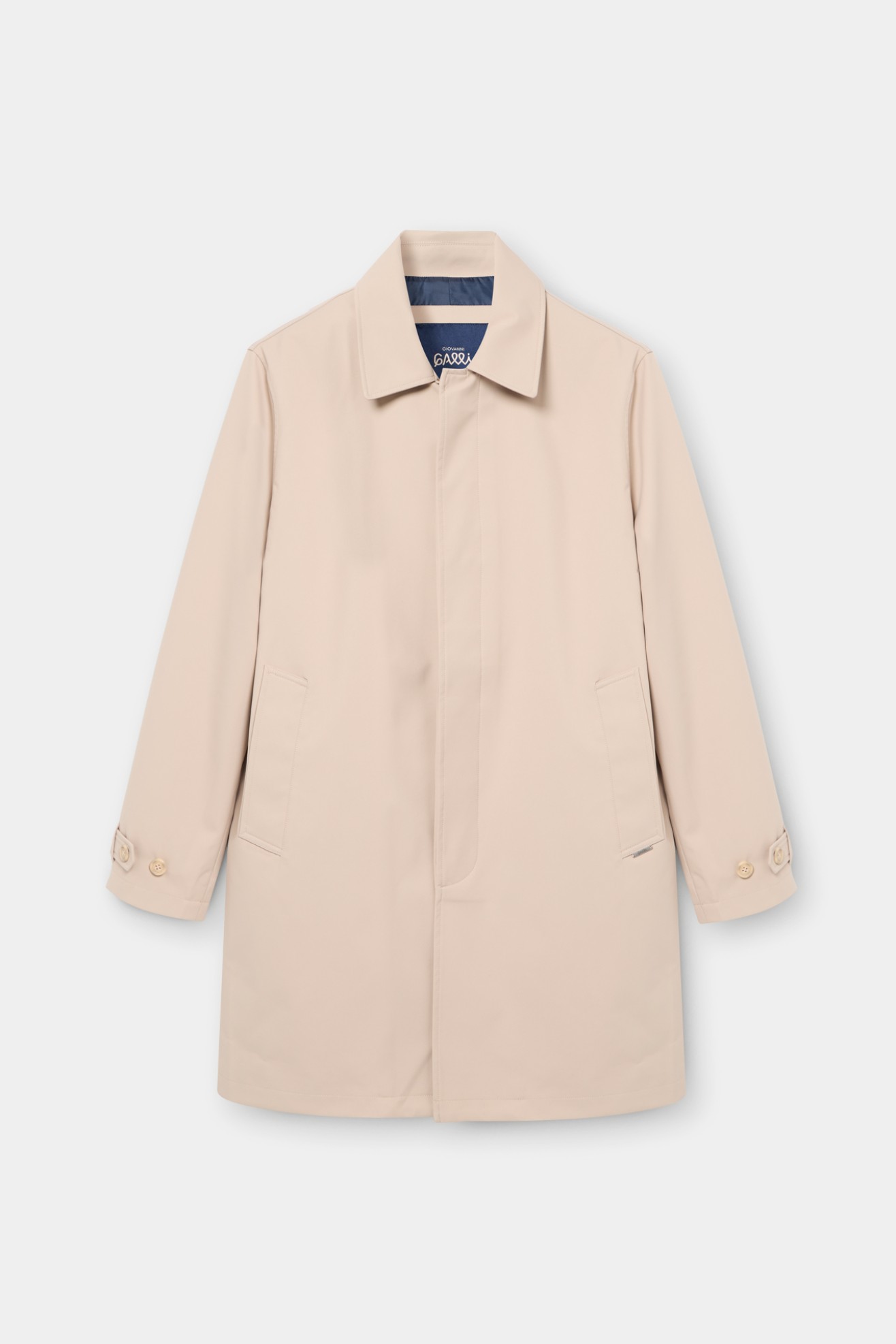 Gabardina repelente al agua