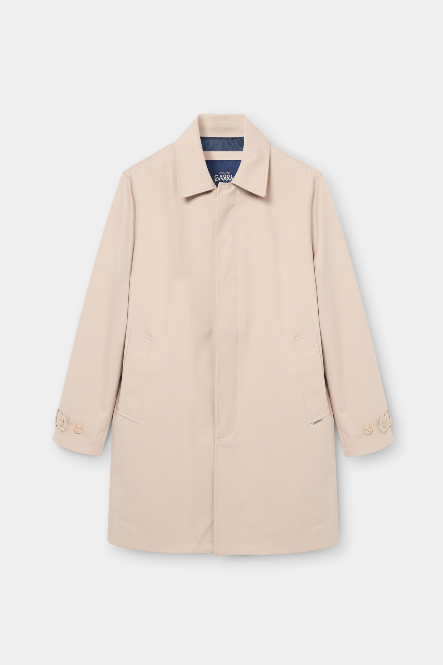 Gabardina repelente al agua