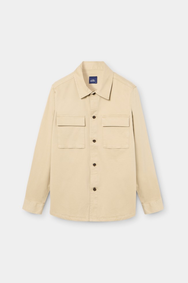 Overshirt em algodo