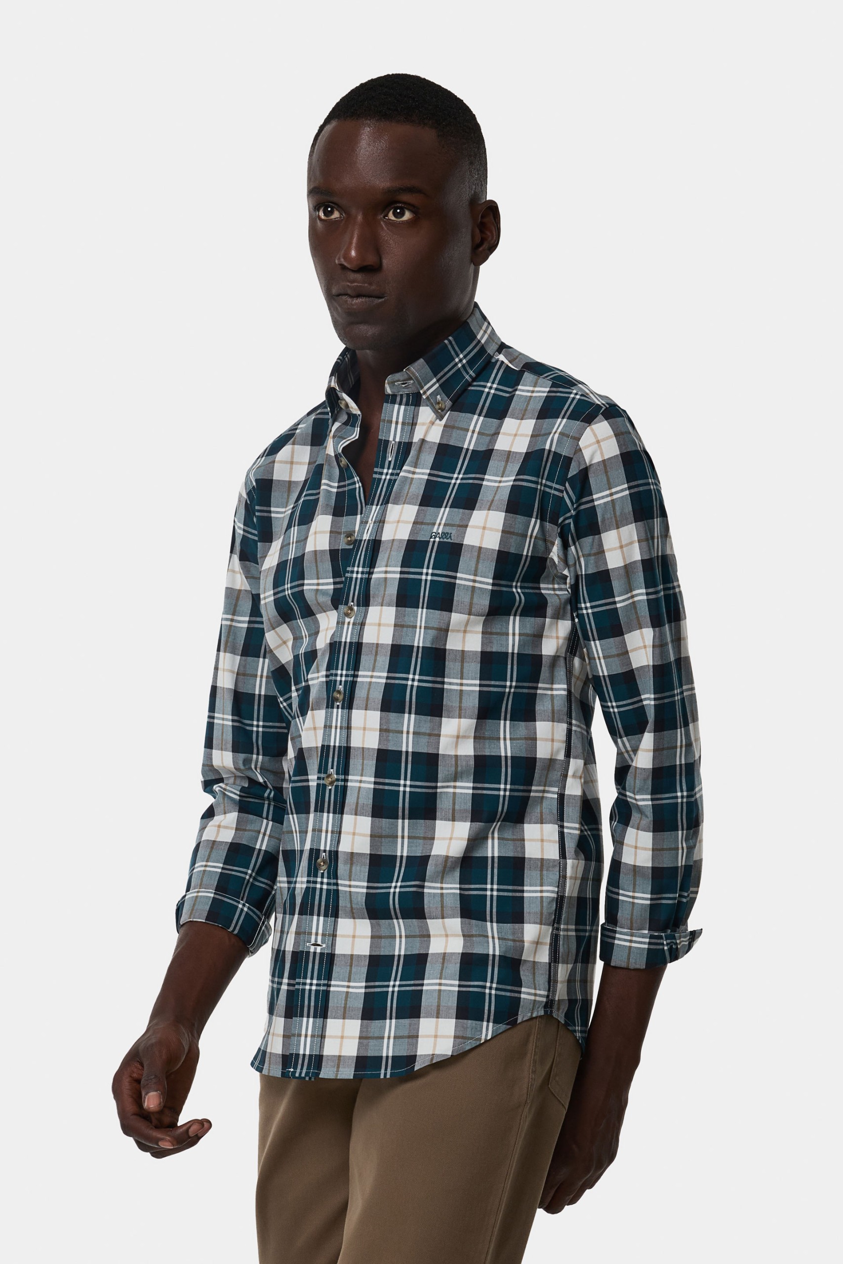 Camisa de manga larga de corte ajustado