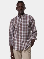 Camisa xadrez slim fit em popeline