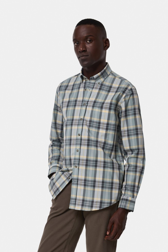 Camisa de cuadros de corte regular Camisa de cuadros de corte regular