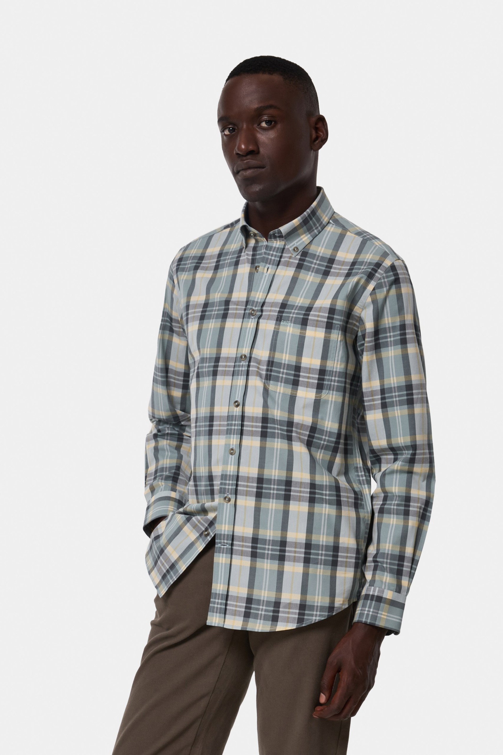 Camisa de cuadros de corte regular