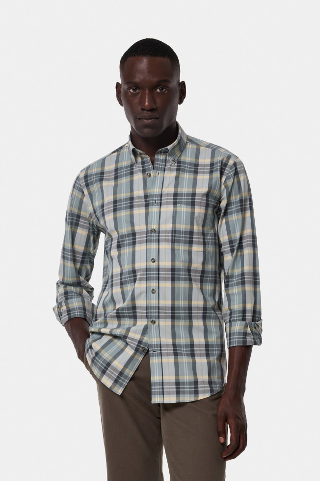 Camisa de cuadros de corte regular