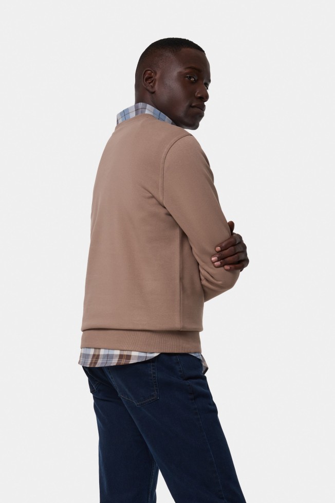 Sweatshirt em algodo