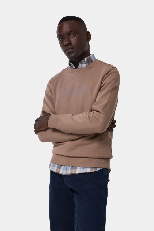 Sweatshirt em algodo