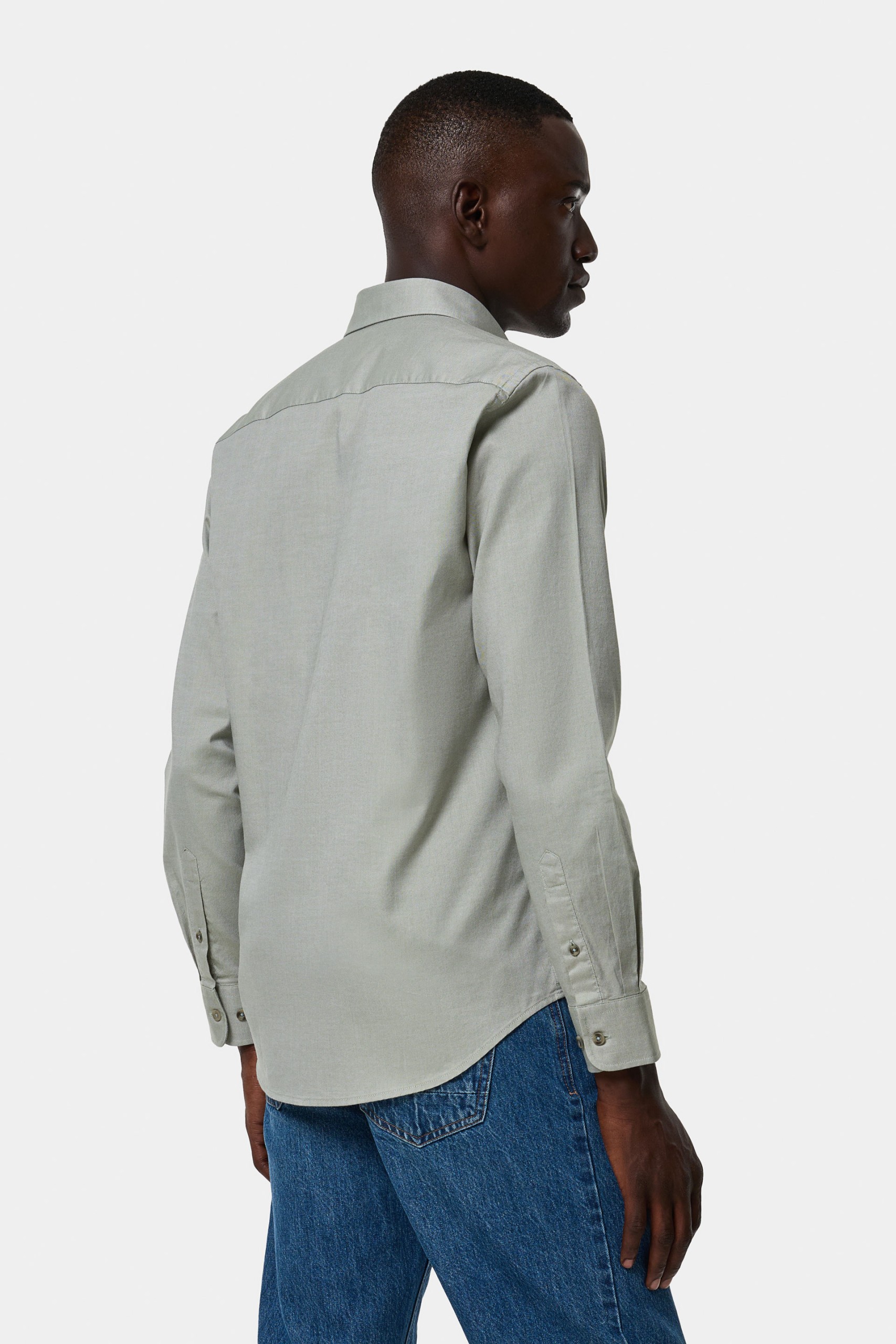 Camisa slim fit de algodón