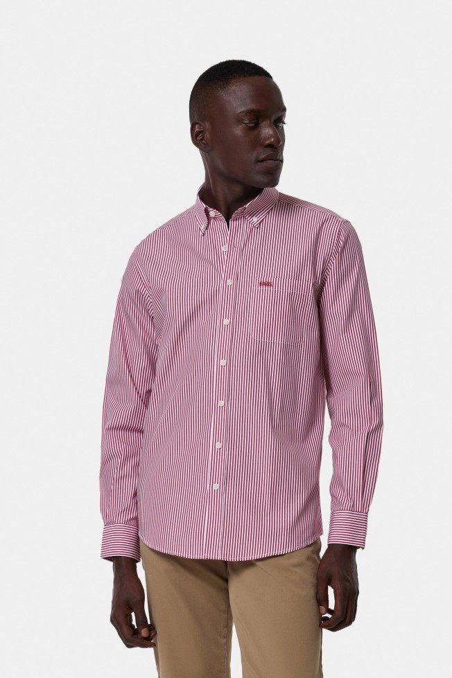 Camisa s riscas regular fit