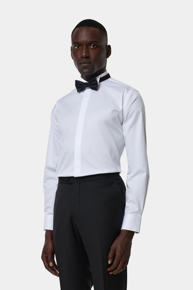 Camisa smoking slim fit