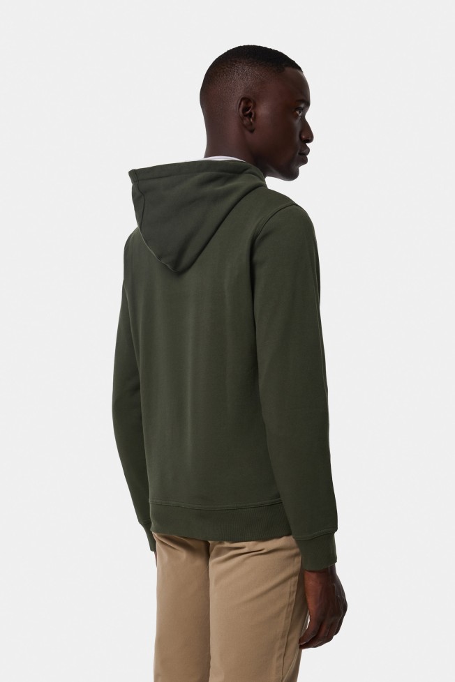 Camisola com capuz verde 100% algodão Camisola com capuz verde 100% algodão