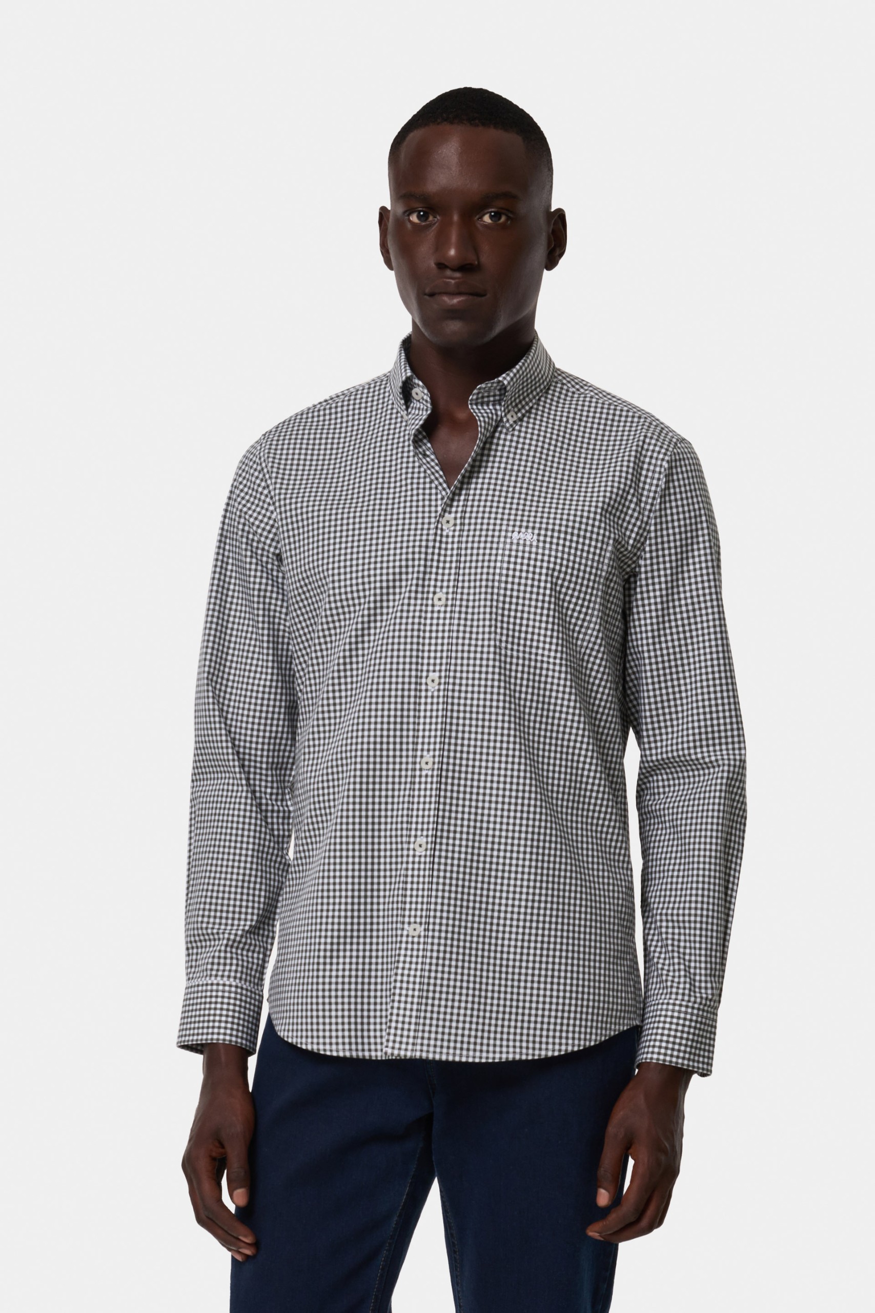 Camisa de cuadros de corte regular