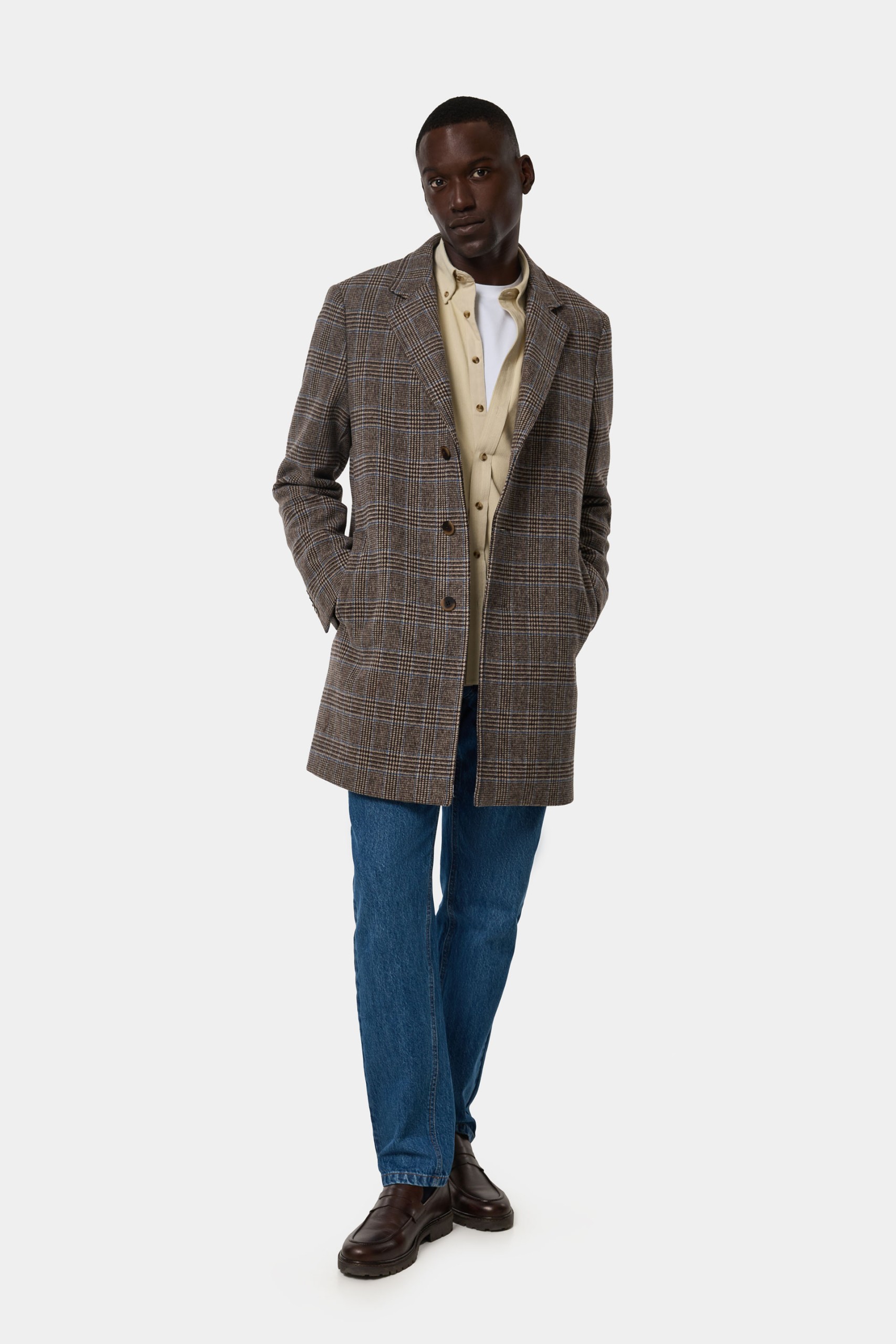 Abrigo de cuadros estándar