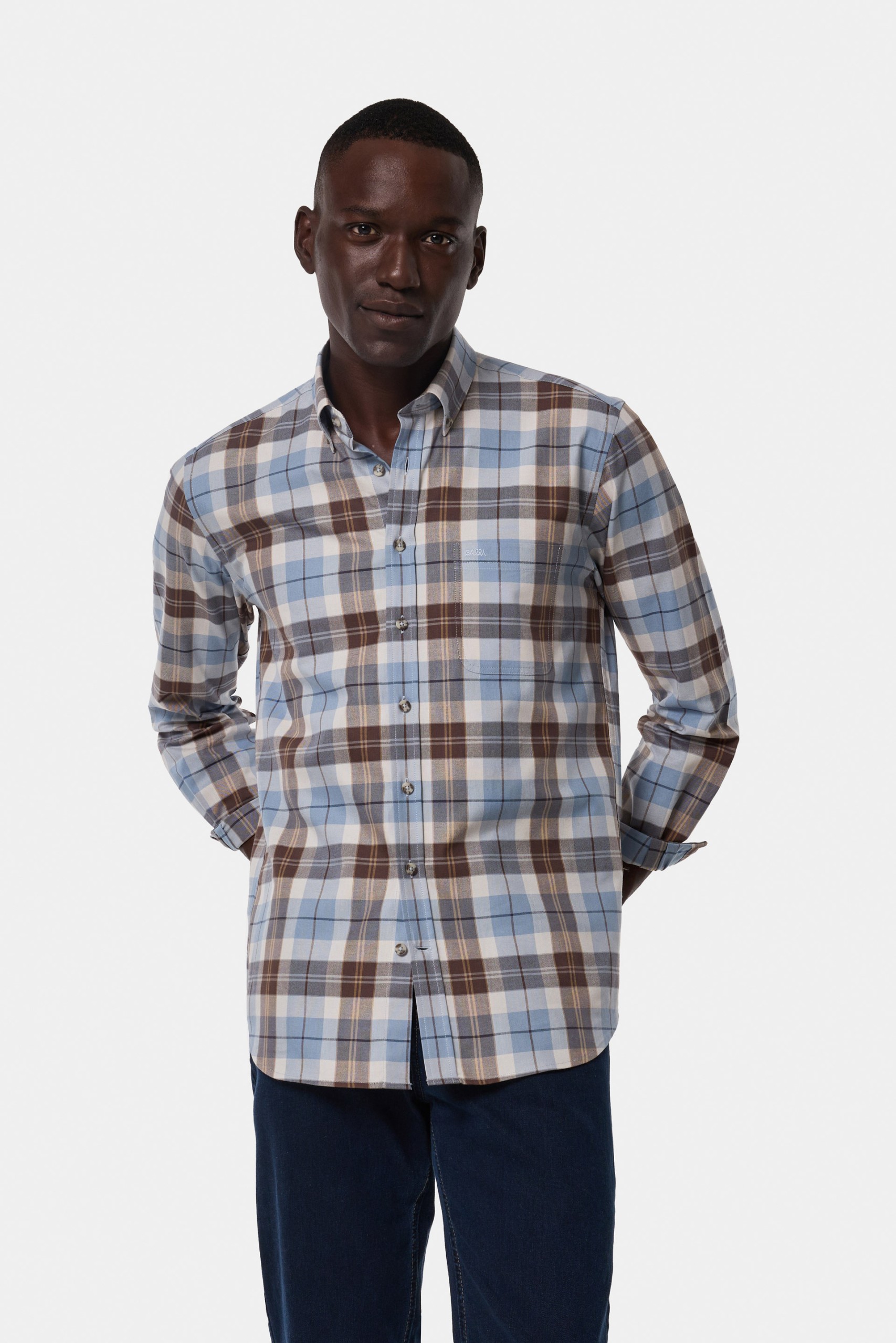 Camisa a cuadros regular fit