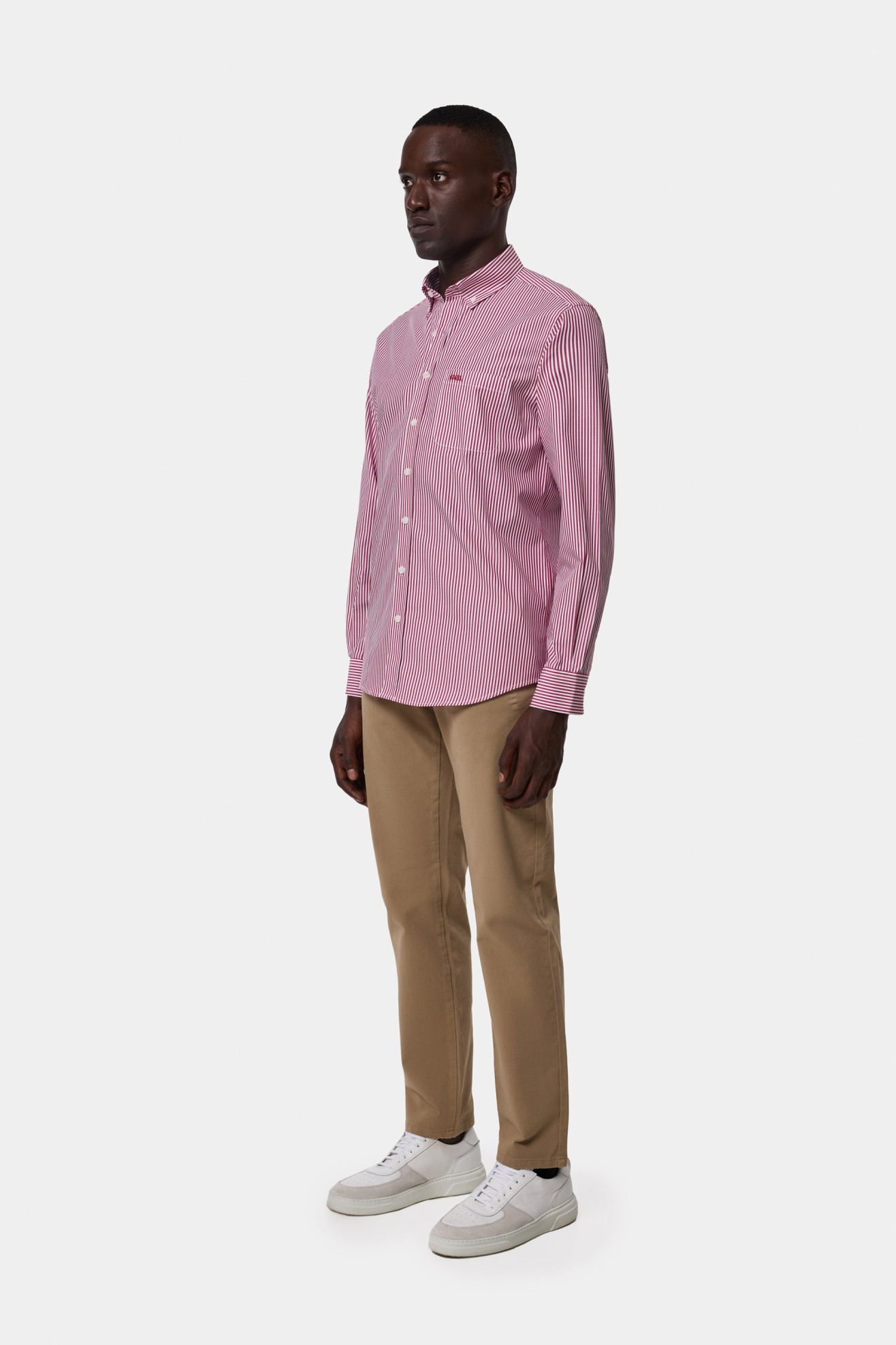 Camisa s riscas regular fit