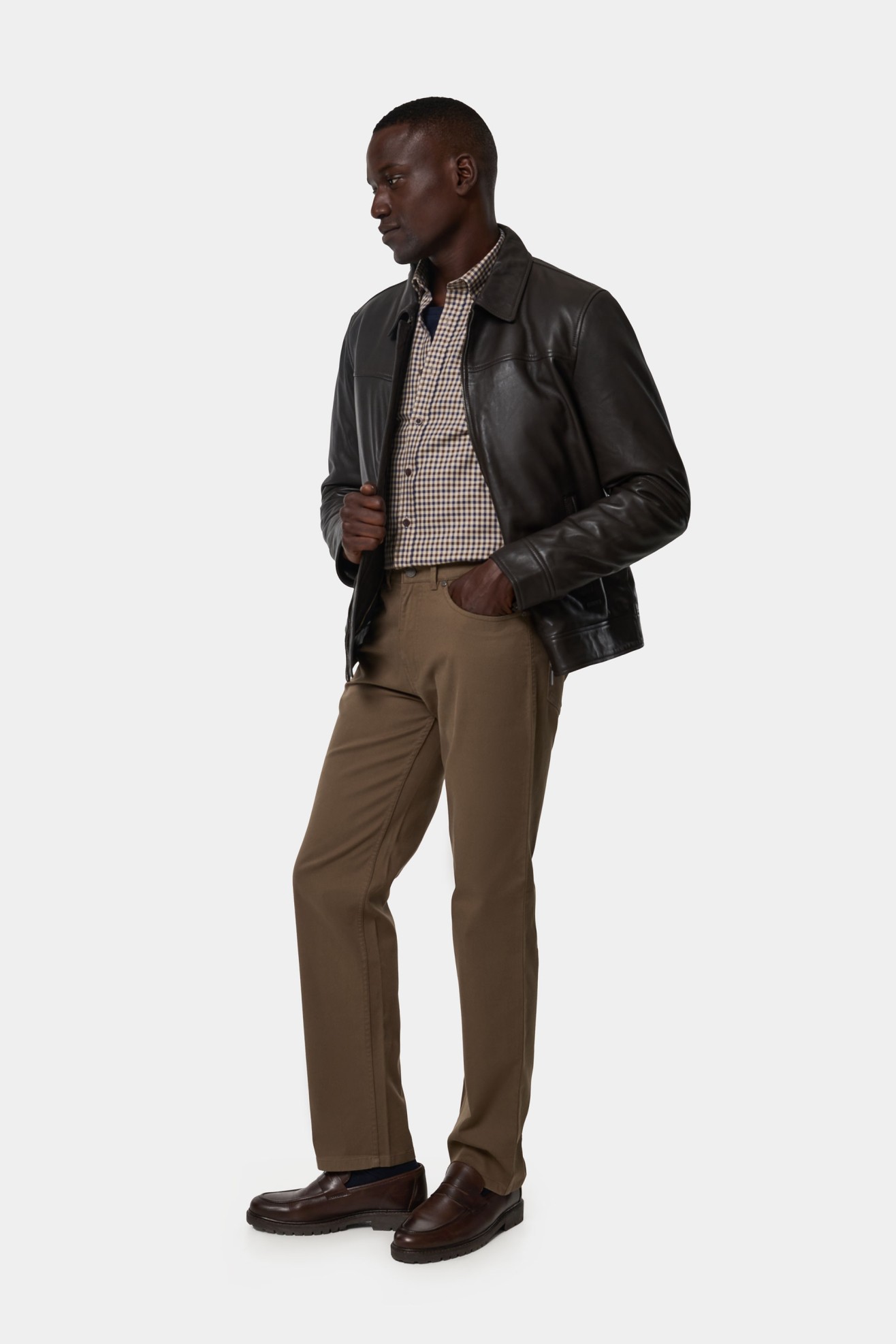 Cazadora bomber de piel de ovino