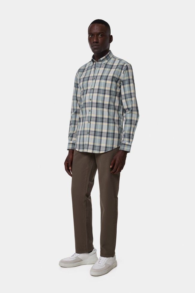 Camisa de cuadros de corte regular Camisa de cuadros de corte regular