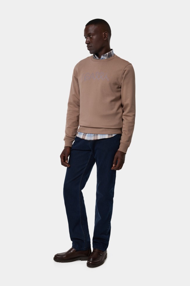 Sweatshirt em algodo