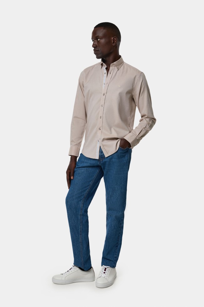 Camisa slim fit de algodón Camisa slim fit de algodón