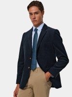 Blazer de bombasina de corte regular