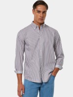 Camisa s riscas regular fit